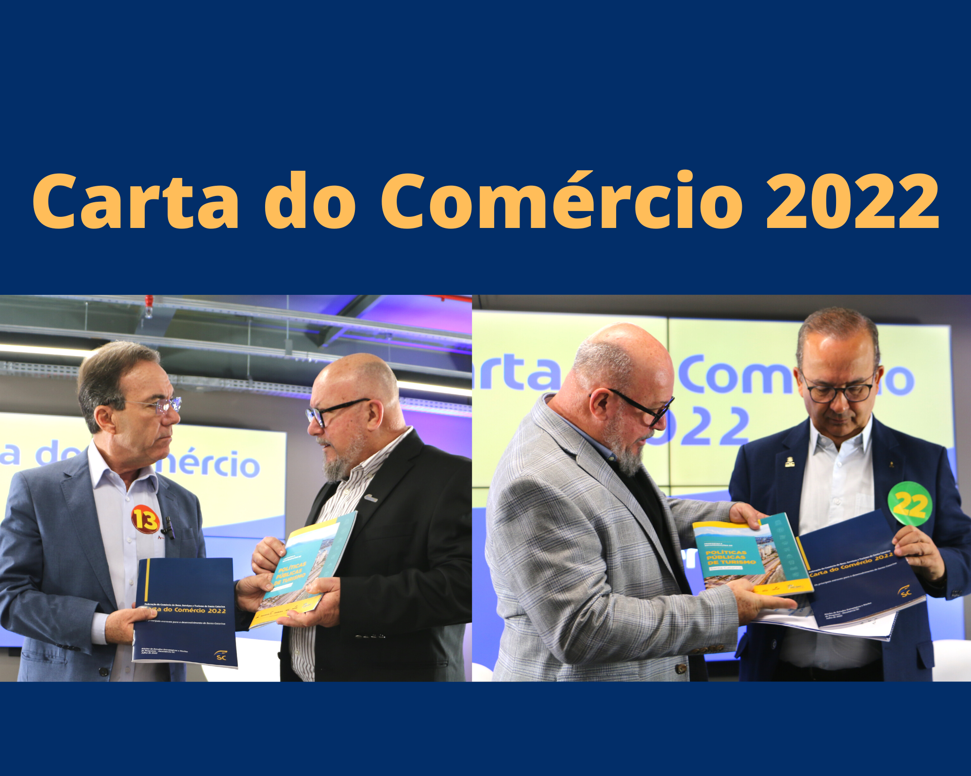 Carta do Comercio 2022 1 - Carta do Comércio 2022: assista às entrevistas com Décio Lima e Jorginho Mello, candidatos no segundo turno em SC